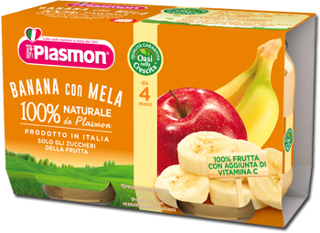 PLASMON OMOG BANANA/MELA2X104G