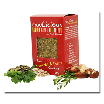 RAWLICIOUS CRACKERS BRAZIL NUT
