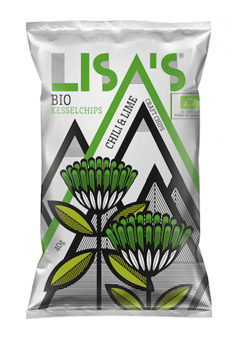 LISA'S CHIPS CHILI & LIME 110G