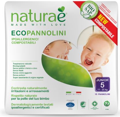 NATURAE PANNOLINI 5 PNB18/25KG