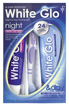 WHITE GLO NIGHT DAY TOOTH SET