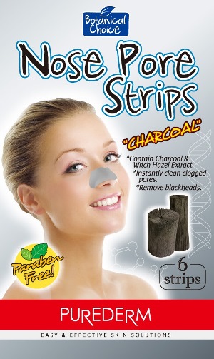 PUREDERM NOSE PORE STRIPS CHAR