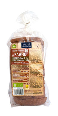 PANE BAULETTO FARRO INTEGR400G