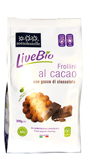 LIVEBIO BISCOTTI CACAO C/CIOC