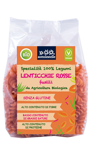 FUSILLI 100% LENTIC ROSSE 250G