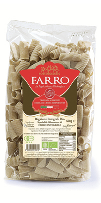 RIGATONI FARRO INTEGR 500G