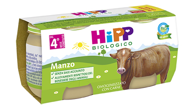 HIPP BIO OMOG MANZO 2X80G