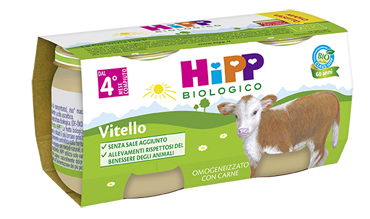 HIPP BIO OMOG VITELLO 2X80G