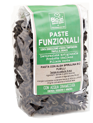 BIOIN FUSILLI SPIRULINA 350G