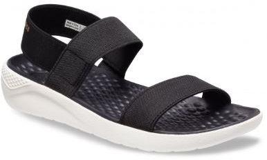 LITERIDE SANDAL W BLK/WHITE 5