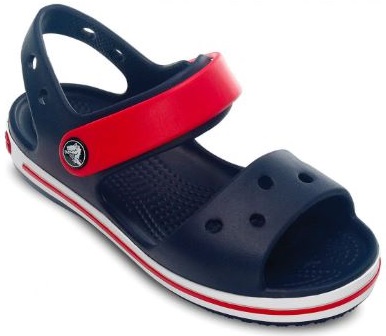 CROCBAND SANDALO K NAVY/RED 6