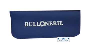 ASTUCCIO MORB OCCH BLU LOGO BI