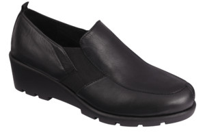 IRENE LEATHER+EL W BLK 35