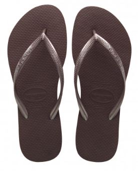 HAVAIANAS SLIM DARK BROWN 412