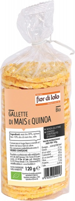 GALLETTE MAIS E QUINOA 120G