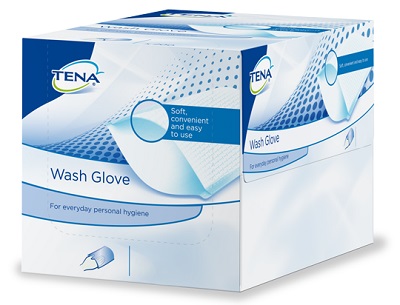 TENA WASH GLOVE 50PZ