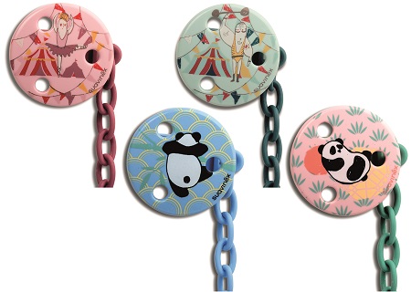 PANDA CLIP ROTONDA AZZURRO