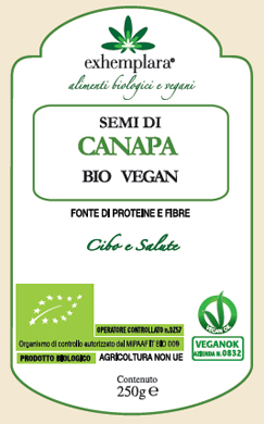 SEMI DI CANAPA INTERI BIO 250G