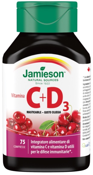 JAMIESON VITAMINA C500+D 75CPR