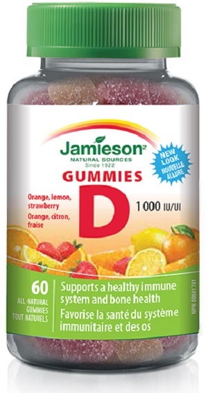 JAMIESON VITAMINA D GUM 60CARA