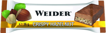 WEIDER FITNESS BAR HAZELNUT36G