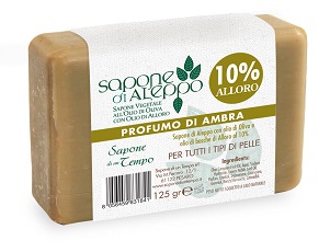 SAPONE ALEPPO ALL10%AMBRA125G