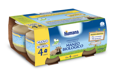 HUMANA OMOG MANZO BIO 4X80G