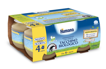 HUMANA OMOG TACCHINO BIO 4X80G