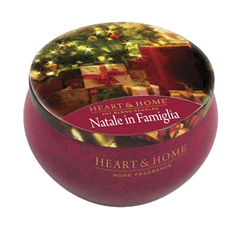 NATALE IN FAMIGLIA TIN CANDLE