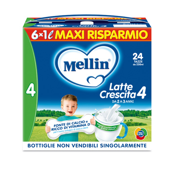 MELLIN 4 LATTE CRESCITA 1L 6PZ