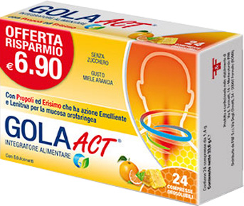 GOLA ACT MIELE ARANCIA 24CPR