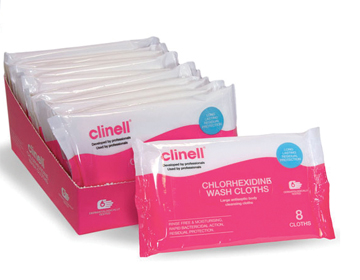 CLINELL 2% CHLOREX WASH CLOTHS