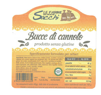 BUCCE DI CANNOLO 3X20G