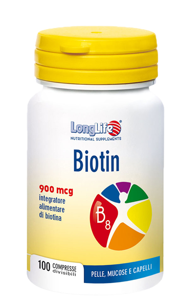 LONGLIFE BIOTIN 900MCG 100CPR