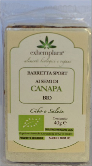 BARRETTA CANAPA SPORT BIO 40G