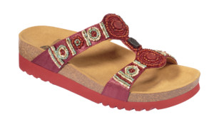 NEW BOGOTA' WEDGE+BEADS RED 40 NEW BOGOTA' WEDGE+BEADS RED 40