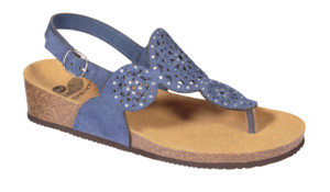 ABELINE SUEDE+STRASS W BLUE 39