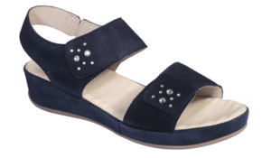 BETTIE SUEDE+STRASS W NAVY B36