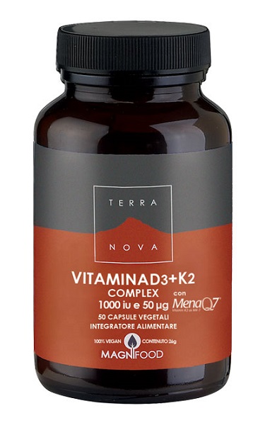 TERRANOVA VITAMINA D3+K2 50CPS