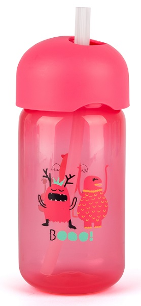 BOOO TAZZA CON CANNUCCIA ROSA