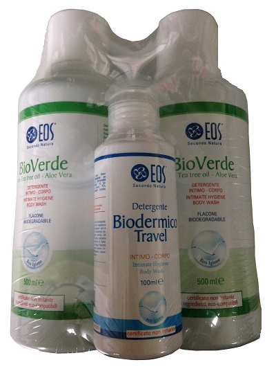 BIPACK BIOVERDE2X500ML+1TRAVEL