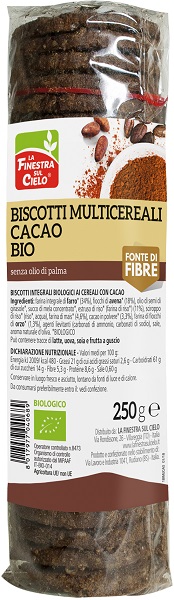 BISCOTTI MULTIC CACAO 250G BIO