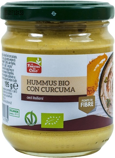 HUMMUS CON CURCUMA BIO 195G HUMMUS CON CURCUMA BIO 195G