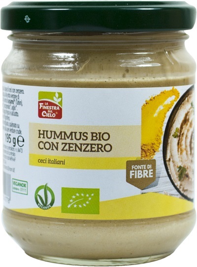 HUMMUS CON ZENZERO BIO 195G HUMMUS CON ZENZERO BIO 195G