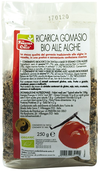 GOMASIO ALGHE RIC 250G BIO GOMASIO ALGHE RIC 250G BIO