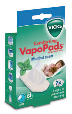 VICKS VAPOPADS MENTHOL 7PZ