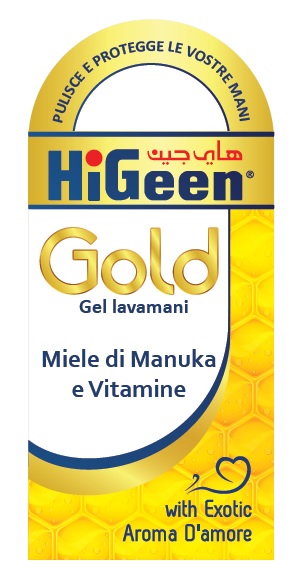 HIGEEN GOLD GEL LAVAMANI MIELE