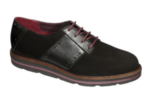 SALEMI SUEDE+LEATHER BLACK 35