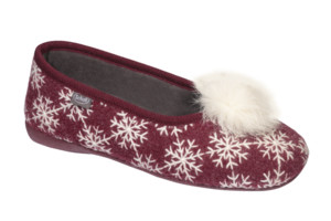 SNOWY SNOWY TEX+POM POM RED 38
