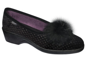 LORELLA GLITTERED VEL BLACK 40 LORELLA GLITTERED VEL BLACK 40